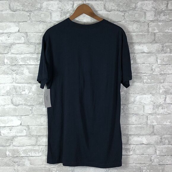 Royal Apparel 73051 Unisex Organic Bamboo/Cotton T Shirt Large Navy Midnight NWT - Picture 2 of 10